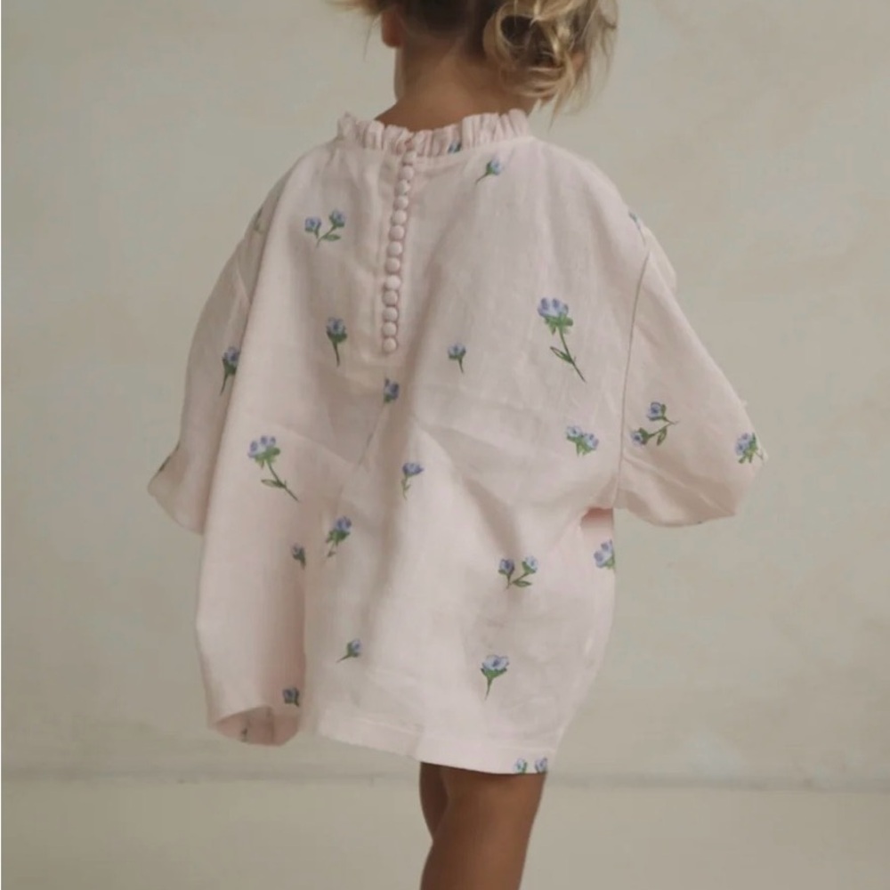 NONI BELLE FLEUR DRESS - BLUSH size 2year